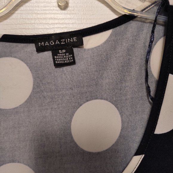 Magazine polka dot small size black and white dress - Picture 2 of 7